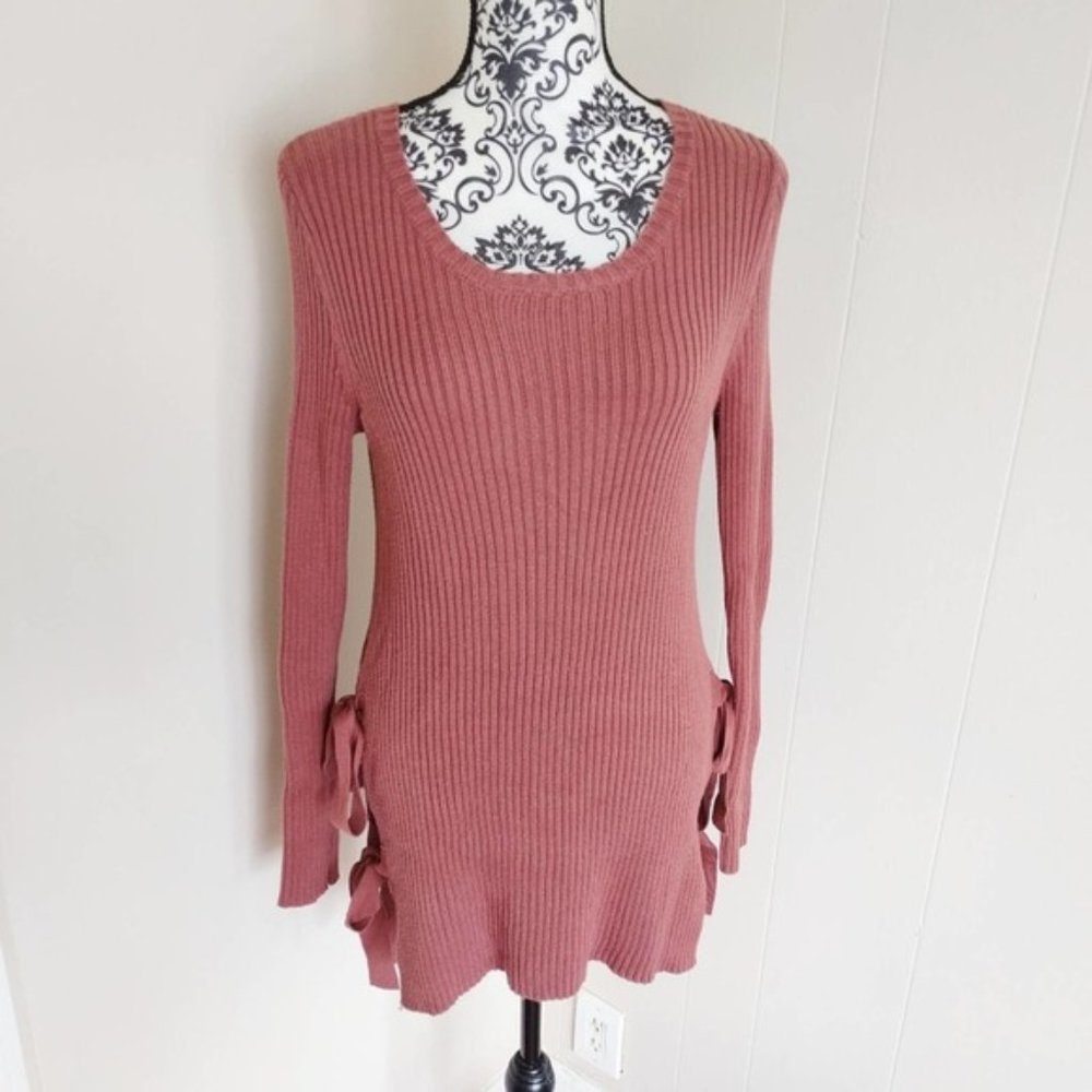 Fashion Nova Ribbed Mini Sweater Dress
